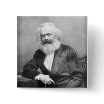 Portrait of Karl Marx Pin