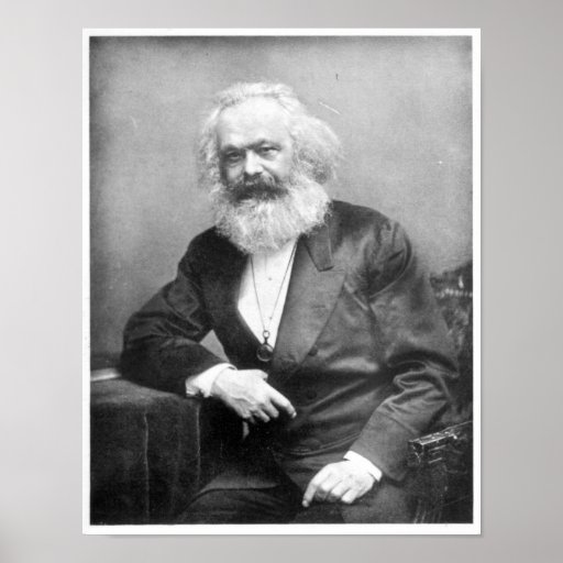 Portrait of Karl Marx Print
