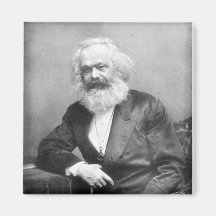 Portrait of Karl Marx Refrigerator Magnets