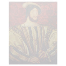 Portrait Of King Francis I Of France,  By Clouet J Letterhead Template