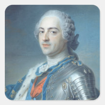 Portrait of King Louis XV  1748 Stickers