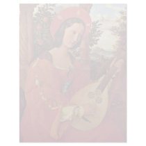 Portrait Of Klara Bianka Von Quandt With Lute By J Personalized Letterhead