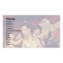 Portrait Of Lady Cockburn And Her Three Eldest Son Business Card Templates