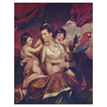 Portrait Of Lady Cockburn And Her Three Eldest Son Custom Flyer