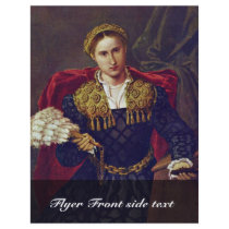 Portrait Of Laura Da Pola Wife Of Febo Da Brescia. Flyer Design