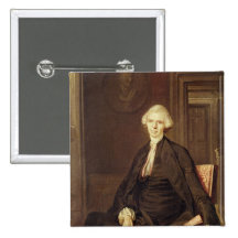 Portrait of Laurence Sterne Button