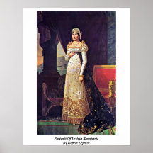 Portrait Of Letizia Bonaparte By Robert Lefevre Posters