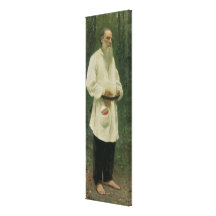 Portrait of Lev Tolstoy  1901 Canvas Print