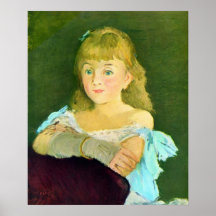Portrait of Lina Campineanu by Edouard Manet Print