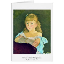 Portrait Of Lina Câmpineanu By Manet Edouard Greeting Card
