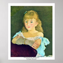 Portrait Of Lina Câmpineanu By Manet Edouard Print
