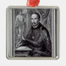Portrait of Lope Felix de Vega Carpio Christmas Ornaments