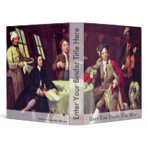 Portrait Of Lord George Graham In His Cabin 3 Ring Binders