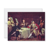 Portrait Of Lord George Graham In His Cabin Custom Announcements