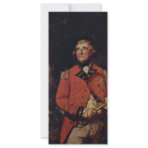 Portrait Of Lord Heathfield Governor Of Gibraltar Custom Rack Card