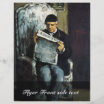 Portrait Of Louis-Auguste Cézanne, The Father Of T Flyer Design