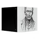 Portrait of Louis Braille binders