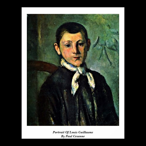 Portrait Of Louis Guillaume By Paul Cezanne Poster