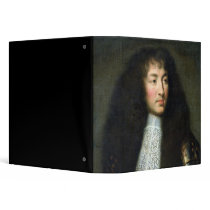 Portrait of Louis XIV 3 Ring Binder