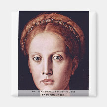Portrait Of Lucrezia Panciatichi Detail Refrigerator Magnet