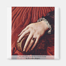 Portrait Of Lucrezia Panciatichi Detail Refrigerator Magnets