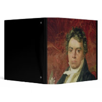 Portrait of Ludwig Van Beethoven Vinyl Binders