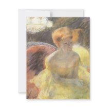 Portrait of Lydia at the Opera by Mary Cassatt Invite
