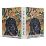 Portrait Of Madame Cezanne In The Greenhouse 3 Ring Binder
