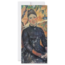 Portrait Of Madame Cezanne In The Greenhouse Customized Rack Card