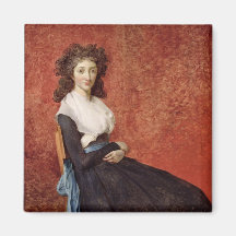 Portrait of Madame Charles-Louis Trudaine Fridge Magnet