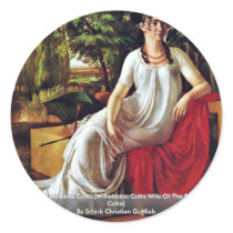 Portrait Of Madame Cotta (Wilhelmina Cotta Stickers