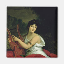 Portrait of Madame de la Pleigne Refrigerator Magnet