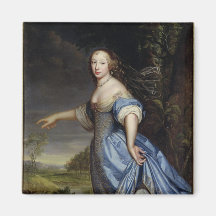 Portrait of Madame de la Sabliere Fridge Magnet