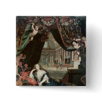 Portrait of Madame de reclining in front Pin