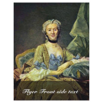 Portrait Of Madame De Sorquainville By Perronneau Flyers
