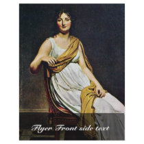 Portrait Of Madame De Verninac By David Jacques-Lo Full Color Flyer