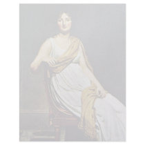 Portrait Of Madame De Verninac By David Jacques-Lo Personalized Letterhead