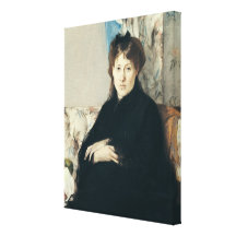 Portrait of Madame Edma Pontillon  1871 Canvas Print
