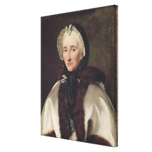 Portrait of Madame Francoise de Graffigny Gallery Wrap Canvas