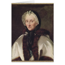 Portrait of Madame Francoise de Graffigny Greeting Cards