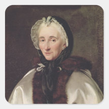 Portrait of Madame Francoise de Graffigny Stickers
