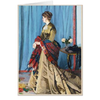 Portrait of Madame Gaudibert Claude Monet Greeting Cards