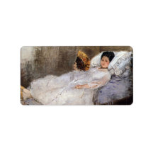 Portrait of Madame Hubard by Berthe Morisot Personalized Address Labels