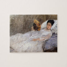 Portrait of Madame Hubard by Berthe Morisot Puzzle