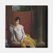 Portrait of Madame Recamier Refrigerator Magnet