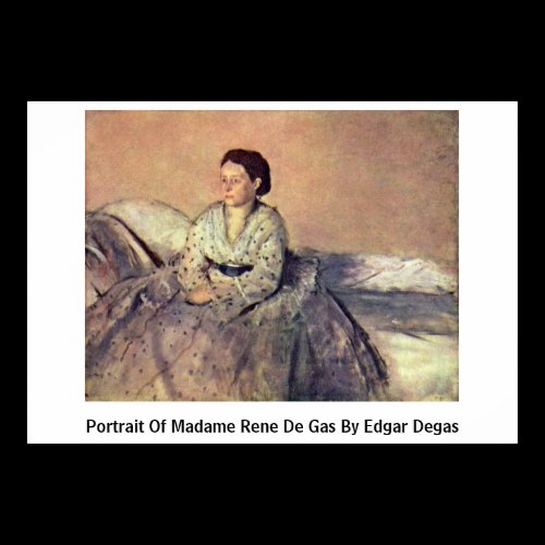 Portrait Of Madame Rene De Gas By Edgar Degas Print
