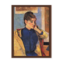 Portrait Of Madeleine Bernard By Gauguin Paul Post Card