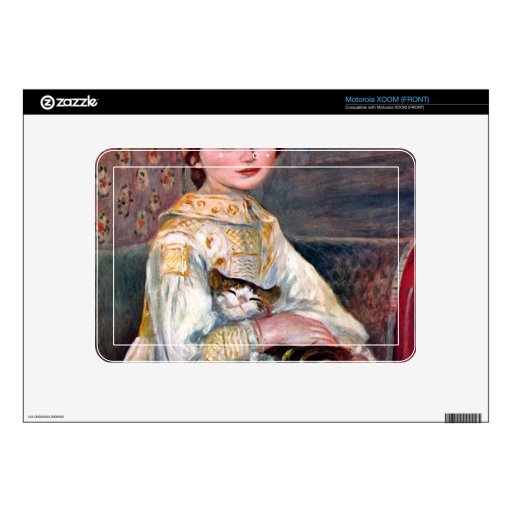 Portrait of Mademoiselle Julie Manet by Renoir Motorola XOOM Skin