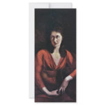 Portrait Of Magdalena Hess Of Zurich By Johann Hei Customized Rack Card
