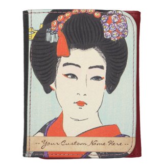 Portrait of Maiko Shunsen Natori japanese fine art Wallets For Women